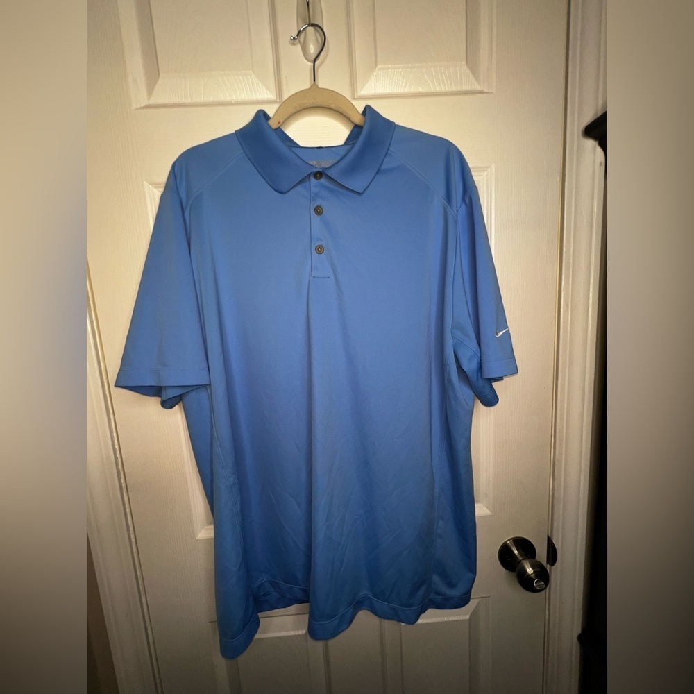 Nike Golf Tour Performance Men’s X Large Blue Dri-fit Polo Shirt XL 509167-412 - Picture 13 of 14
